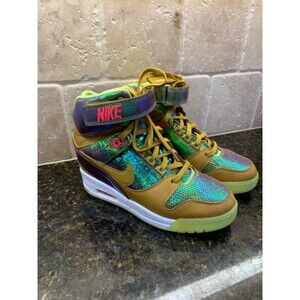 ‘14 Nike Air Revolution Sky High Premium QS World Cup Gold Trophy Pack Size 8.5W